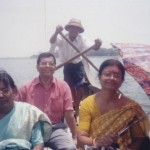 Boating at a lake in Mandalay