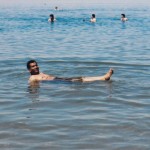 Floating in Dead Sea