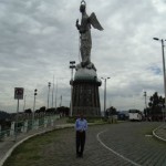 The statue of La Virgen de Quito Ecuador