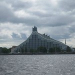 National Library by the side of Daugava River, lifeline of the city, Riga