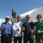 Visitors at Chernobyl disaster site