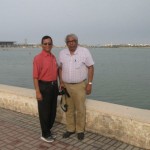 In Capital Manama, Bahrain with my cousin