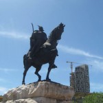 Statue of Skanderbeg Square, Tirana