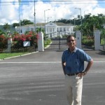 At the site of President's House of Dominica near Parliament