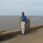 It is not Sea or Ocean but the river De-la-plata at Monte-video, Uruguay