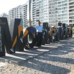 The beach site of the river De-la-plata,capital city is situated by the side of this great river